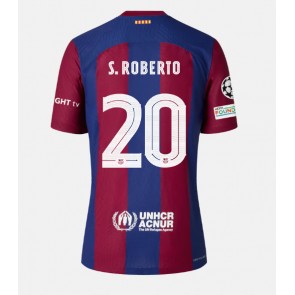 Barcelona Sergi Roberto #20 Hjemmebanetrøje 2023-24 Kort ærmer